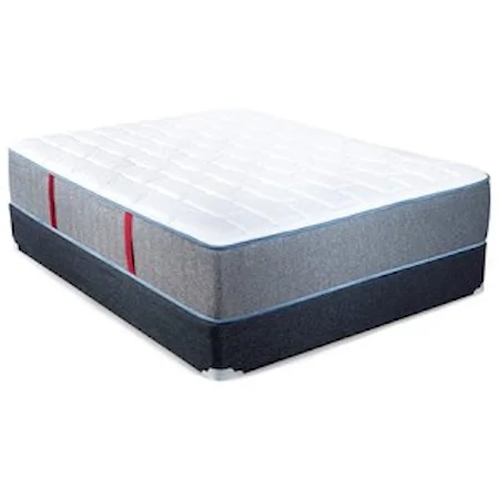 Queen Firm Pocketed Coil Mattress and Extra Sturdy Foundation